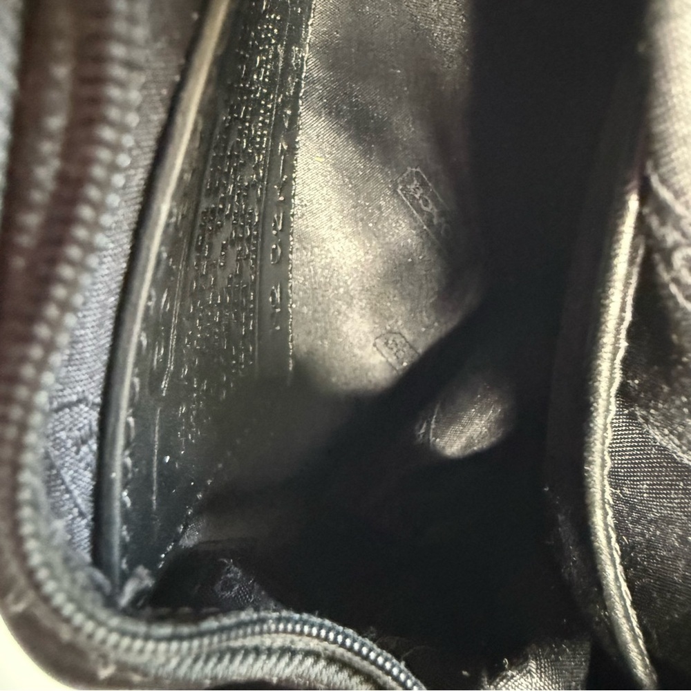 COACH Y2K 6.5”x4” Leather Trim Black Nylon Pewter Hardware Lightweight Mini Bag - Picture 9 of 14